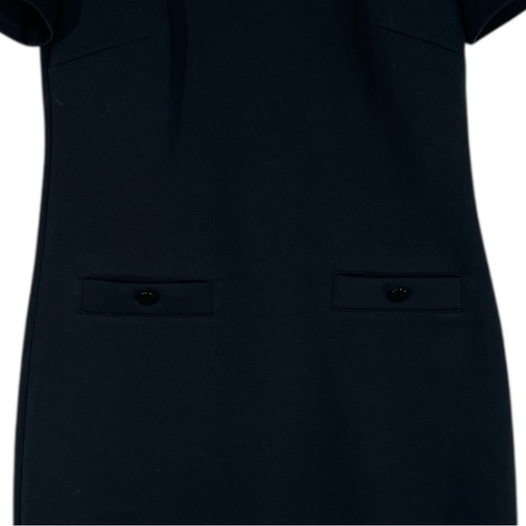 Karl Lagerfeld Paris Women's Cutout Rosette-Trim Dress in Black and White Size 2 - Picture 5 of 10